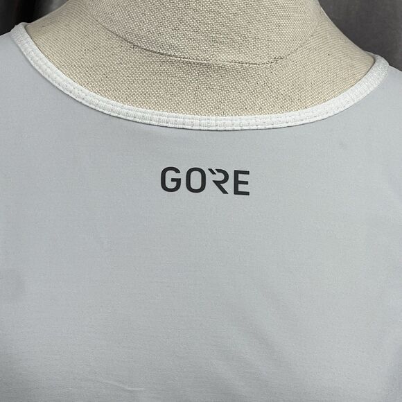 GORE Windstopper Medium Base Layer Long Sleeve Shirt Light Grey White Ski Snow - Picture 3 of 17